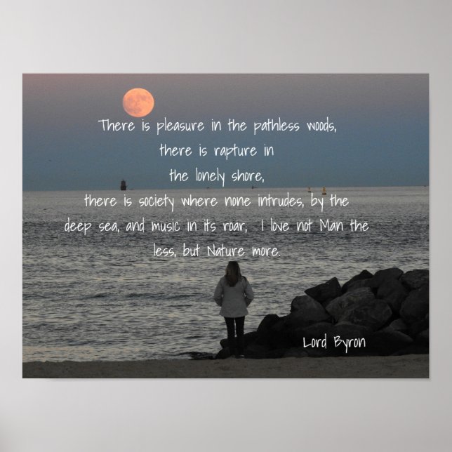 Lord Byron - Citat - Art Print Poster (Framsidan)