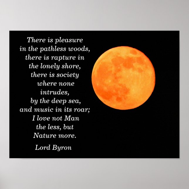 Lord Byron-citat - konsttryck Poster (Framsidan)