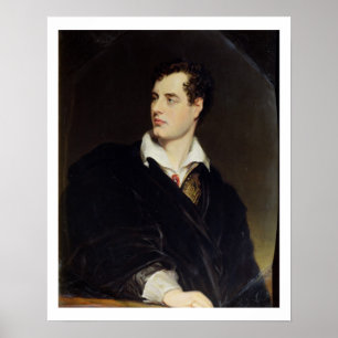Lord Byron efter en Porträtt målad av Thomas Phil Poster