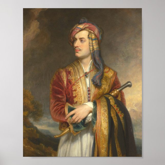 Lord Byron i albansk press under den grekiska Krig Poster (Framsidan)