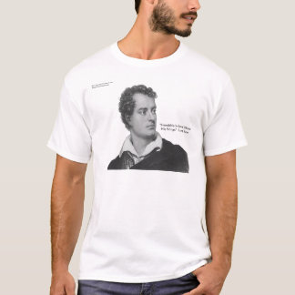 Lord Byron "Kärlek W/O Vingar" citattecken och cit Tee Shirt
