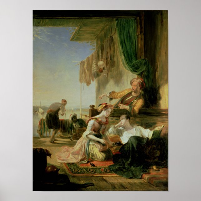Lord Byron repottar i huset Poster (Framsidan)