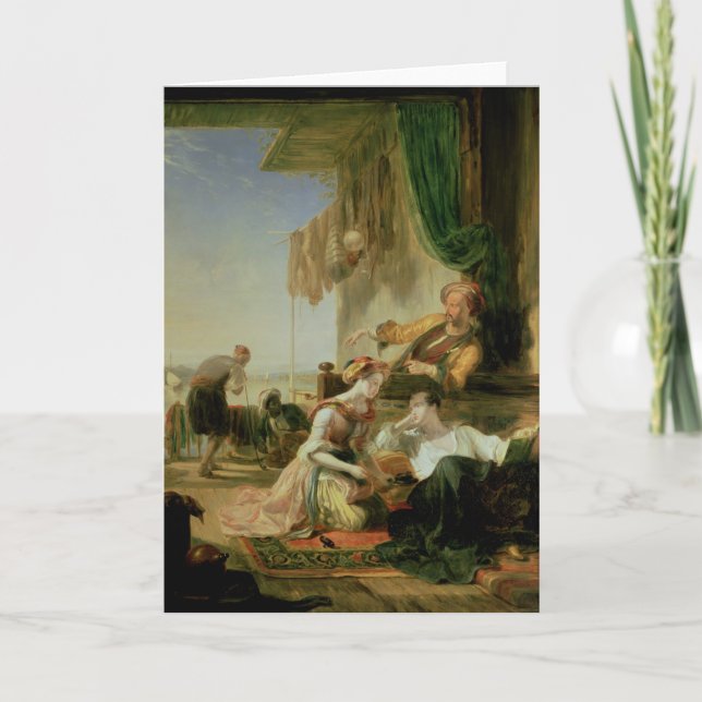 Lord Byron som reposing i huset Kort (Framsida)