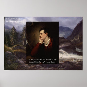 Lord Byron Sweeet Voice Kärlekscitat Poster av Ric