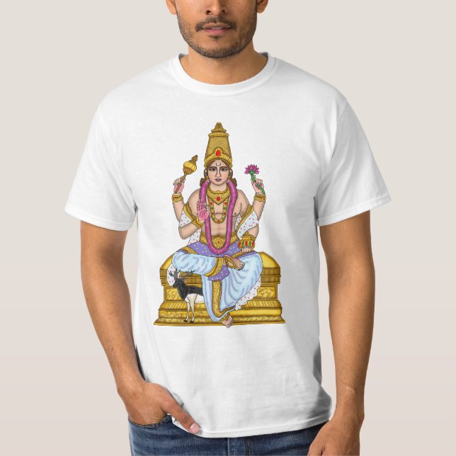 Lord Chandra Dev T-Shirt Design (Framsida)