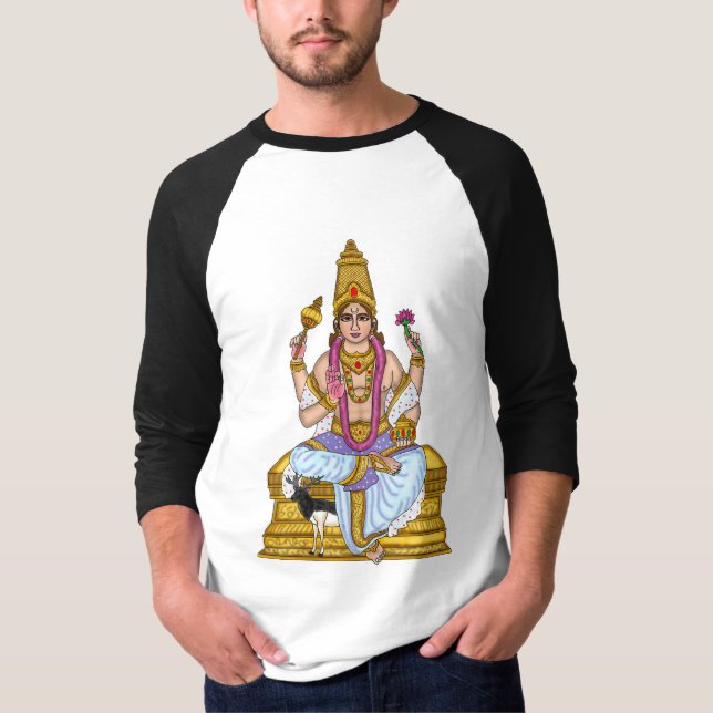 Lord Chandra Dev T-Shirt Design (Framsida)