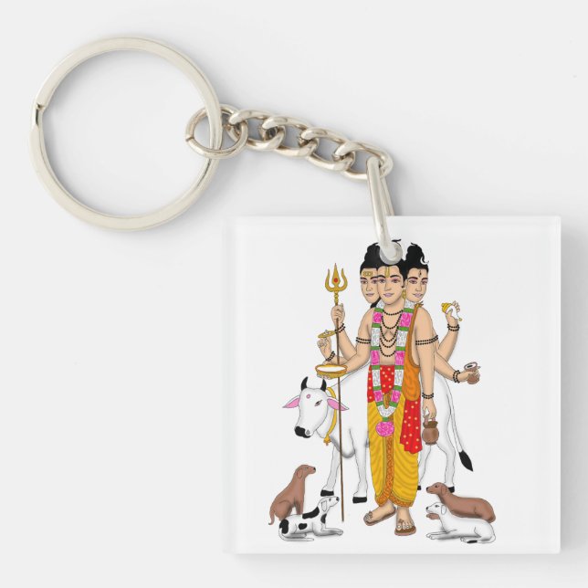 Lord Dattatreya Keychain (Framsidan)