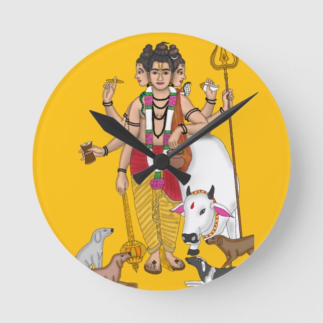 Lord Dattatreya T Rund Klocka (Framsida)