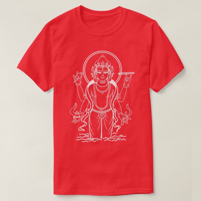 Lord Dhanvantari white T Shirt (Design framsida)