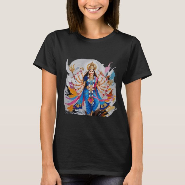 Lord Durga: Styrka och kraft T Shirt (Framsida)