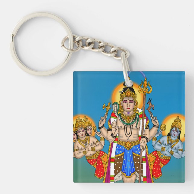 Lord Ekpada Shiva Keychain (Framsidan)