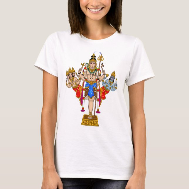 Lord Ekpada Shiva T-Shirt – Divine Casual Wear for (Framsida)