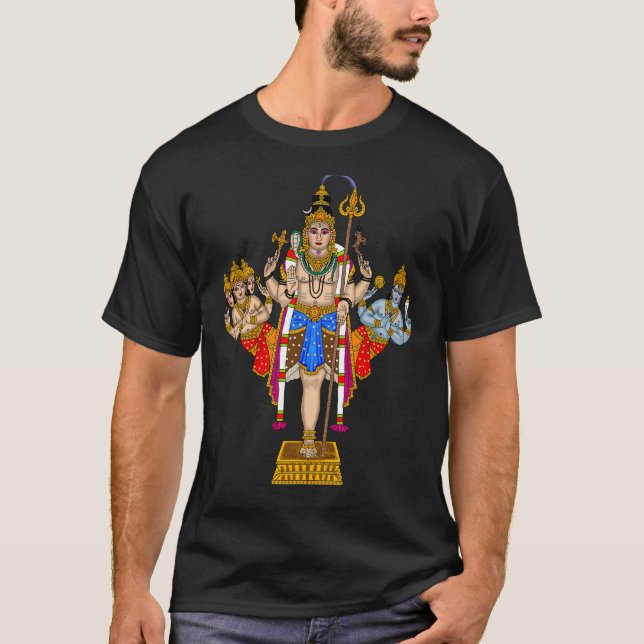 Lord Ekpada Shiva T-Shirt – Divine Casual Wear for (Framsida)
