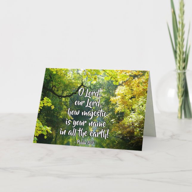 Lord för Psalm8:9nolla, hur majestätiskt är ditt Kort (Framsida)
