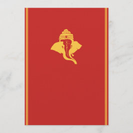 Lord Ganesh bröllopsinbjudan Inbjudningar