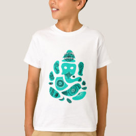 Lord Ganesh Elephant Kids' T-Shirt, White T Shirt