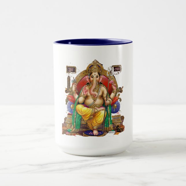 Lord Ganesh, Hindu God of Wealth & Prosperity Mugg (Center)