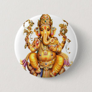 LORD GANESH HINDUISK GUD KNAPP