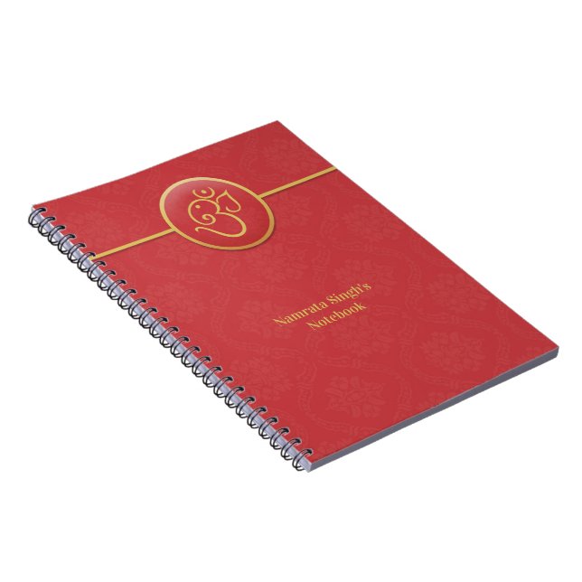 Lord Ganesh Hinduism Notebook Anteckningsbok (Högra Sidan)