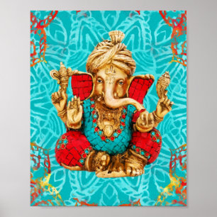 Lord Ganesha - Blandade medier Poster