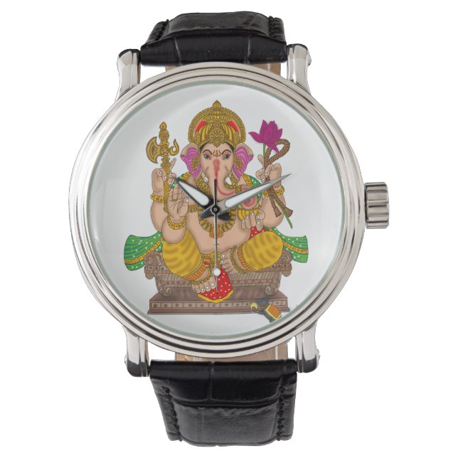 Lord Ganesha Clock Armbandsur (Framsida)