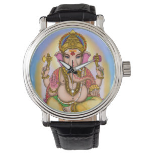 Lord Ganesha Dekorativ Väggklocka Armbandsur
