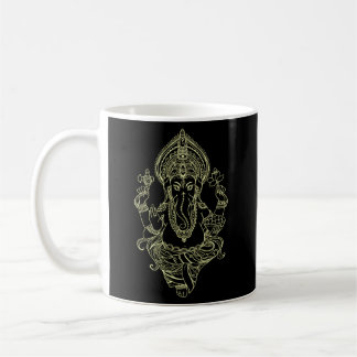 Lord Ganesha Elephant God Yoga Kaffemugg