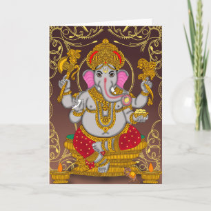 Lord Ganesha Greeting Card Kort