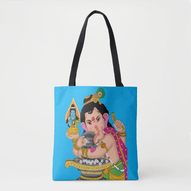 Lord Ganesha-handväskan Tygkasse (Framsida)