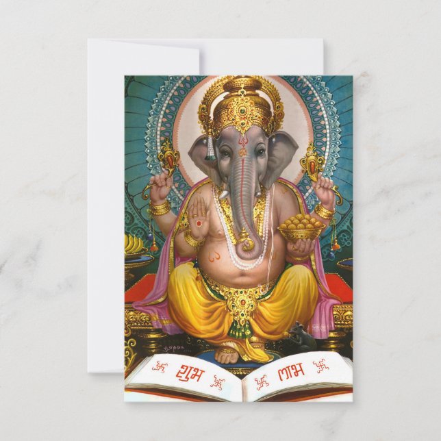 Lord Ganesha Indian Hindu Yoga Andlig (Framsida)