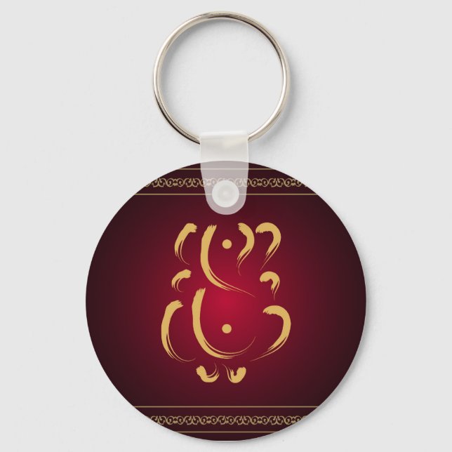 Lord Ganesha - Keychain Nyckelring (Framsida)
