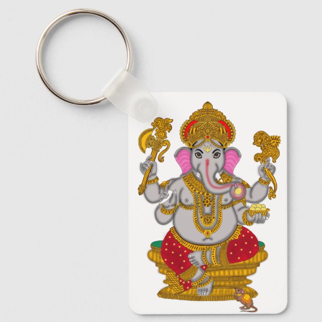 Lord Ganesha Keychain Nyckelring (Framsida)