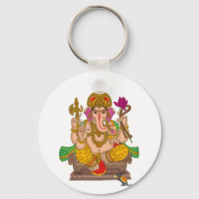 Lord Ganesha Keychain Nyckelring (Framsida)
