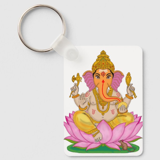 Lord Ganesha Keychain Nyckelring (Framsida)