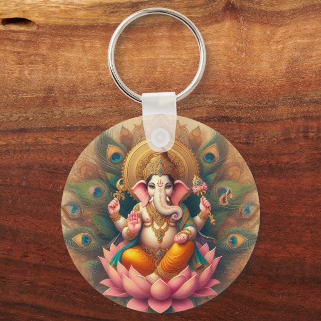 Lord Ganesha Keychain Nyckelring (Framsida)