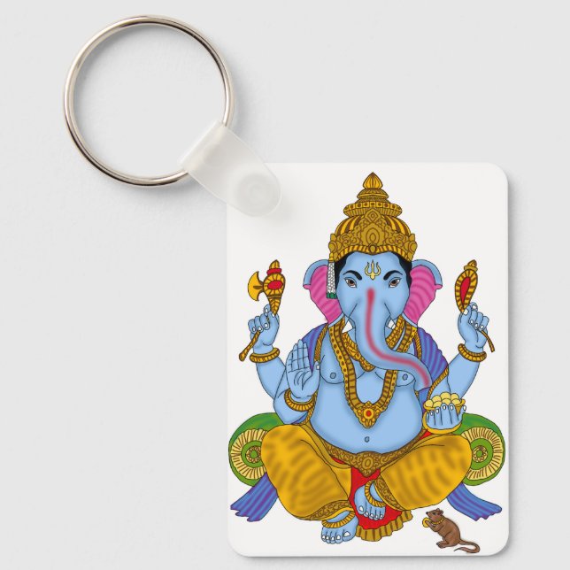 Lord Ganesha Keychain Nyckelring (Framsida)