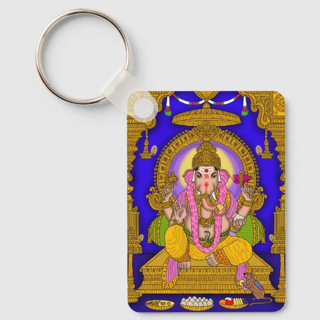 Lord Ganesha Keychain Nyckelring (Framsida)