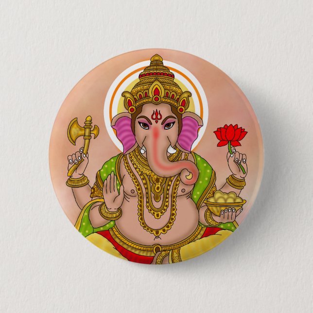 Lord Ganesha-knapp Knapp (Framsida)