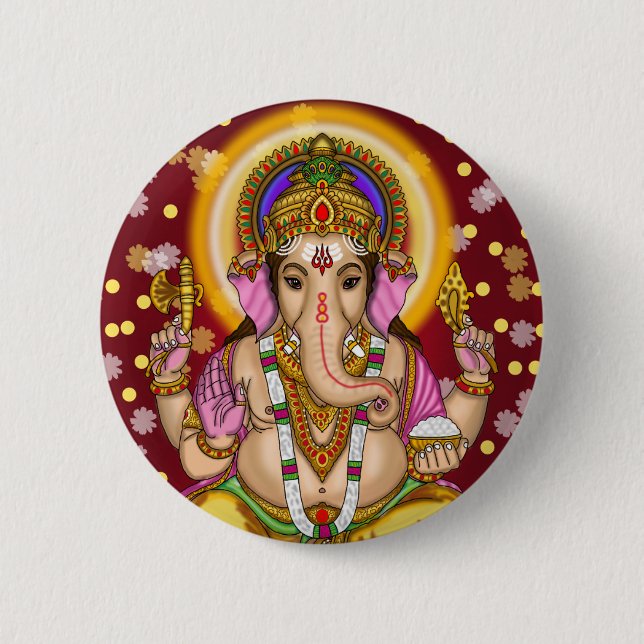 Lord Ganesha-knapp Knapp (Framsida)