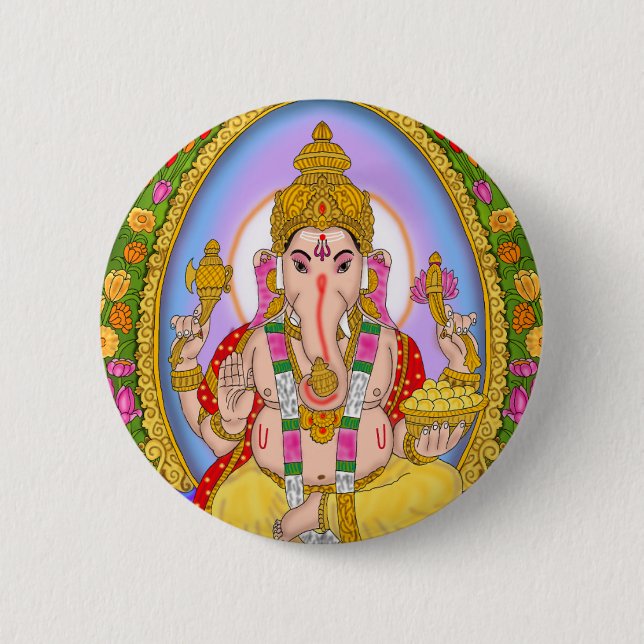 Lord Ganesha-knapp Knapp (Framsida)
