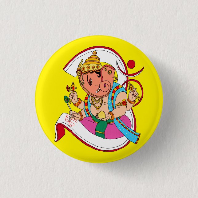 Lord Ganesha-knapp Knapp (Framsida)