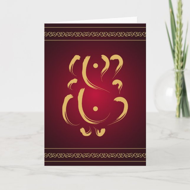 Lord Ganesha - kort (Framsida)