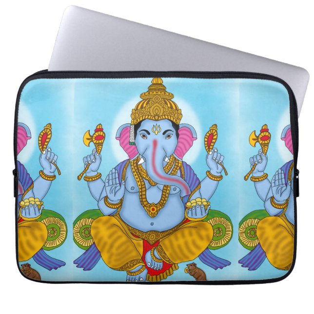 Lord Ganesha Laptop Cover Fodral (Framsidan)
