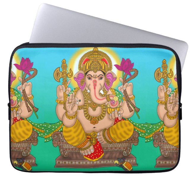 Lord Ganesha Laptop Cover Laptop Fodral (Framsidan)