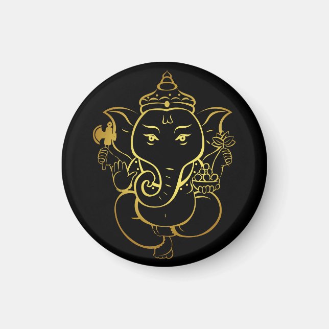 Lord ganesha lycklig diwali magnet (Framsidan)