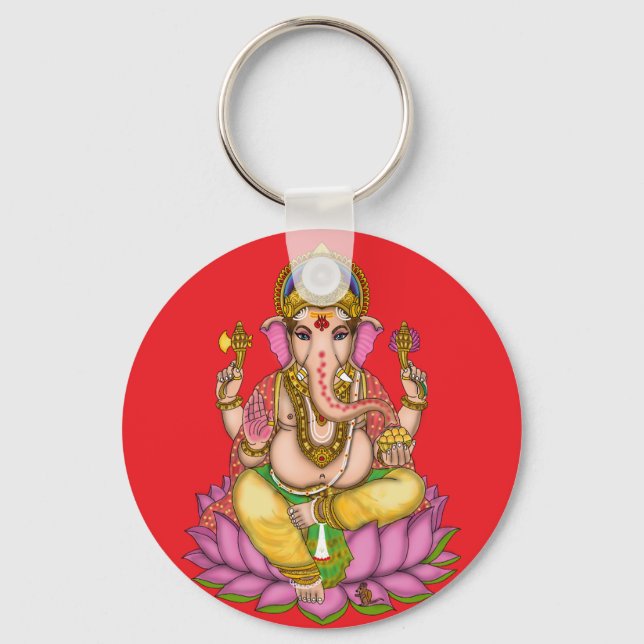 Lord Ganesha Nyckelring  (Framsida)