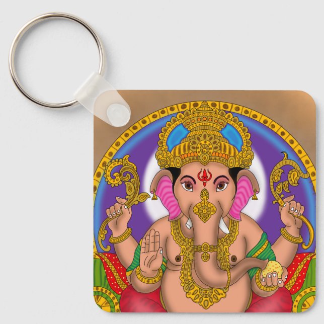 Lord Ganesha-nyckelring Nyckelring (Framsida)