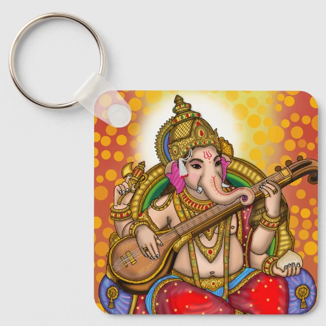 Lord Ganesha-nyckelring Nyckelring (Framsida)