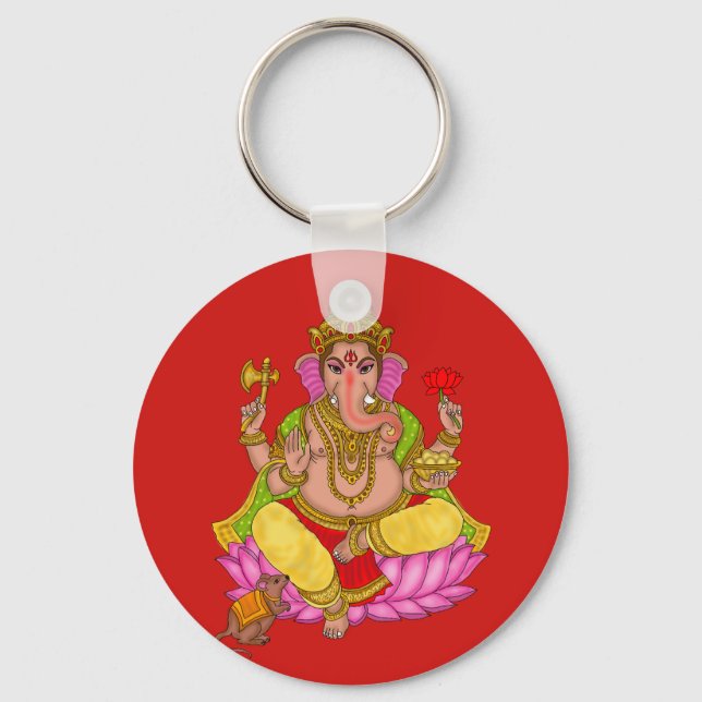 Lord Ganesha-nyckelring Nyckelring (Framsida)