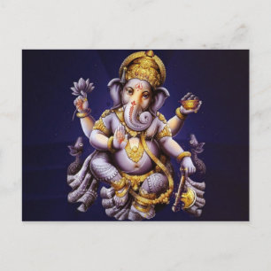 Lord Ganesha Postcard Vykort